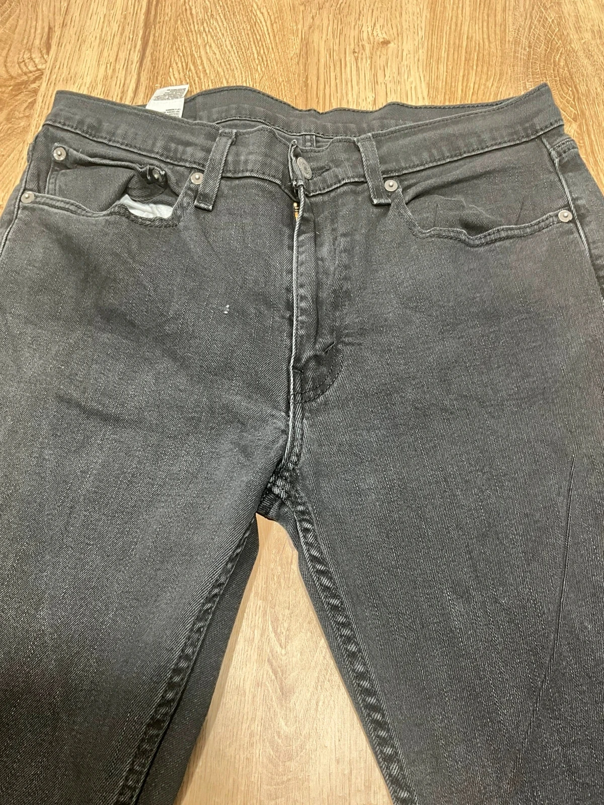 Jean Levi's 511 Slim W34 L32 Denim Noir Délavé 99% coton Style Casual – photo 4